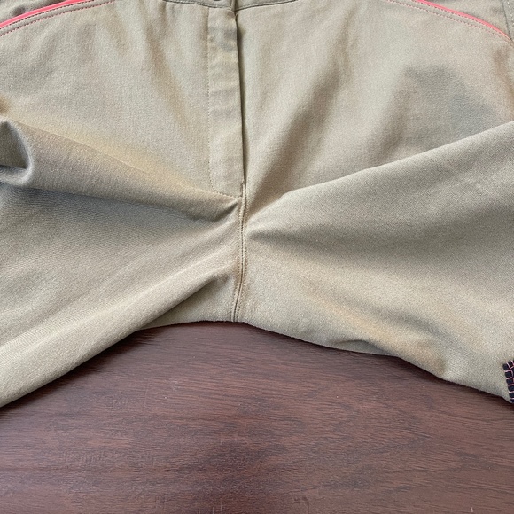 Dover Saddlery Women's Wellesley Breech Olive Coral Riding Pants Sz 36 NWOT - Picture 8 of 13
